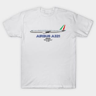 Airbus A321 - Alitalia "Retro Colours" T-Shirt